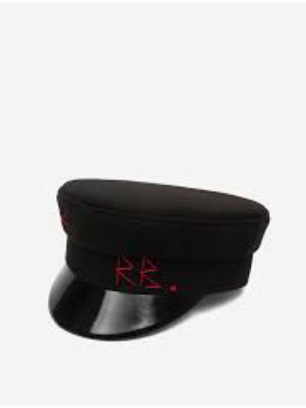 Ruslan Baginsky Black Wool Baker Boy Hat